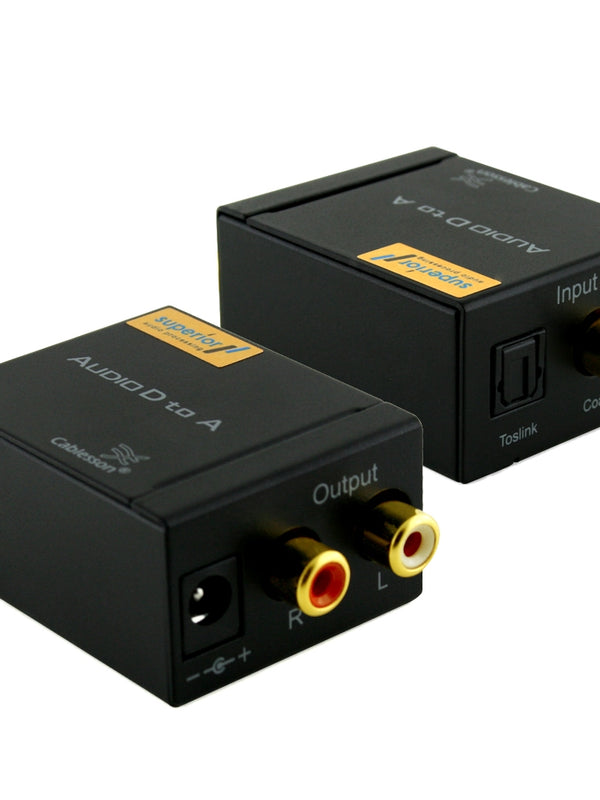 Cablesson ® SAP-3 Digital-Analog-Audio Converter - SPDIF - TOSLINK / Coaxial auf Stereo links / rechts RCA