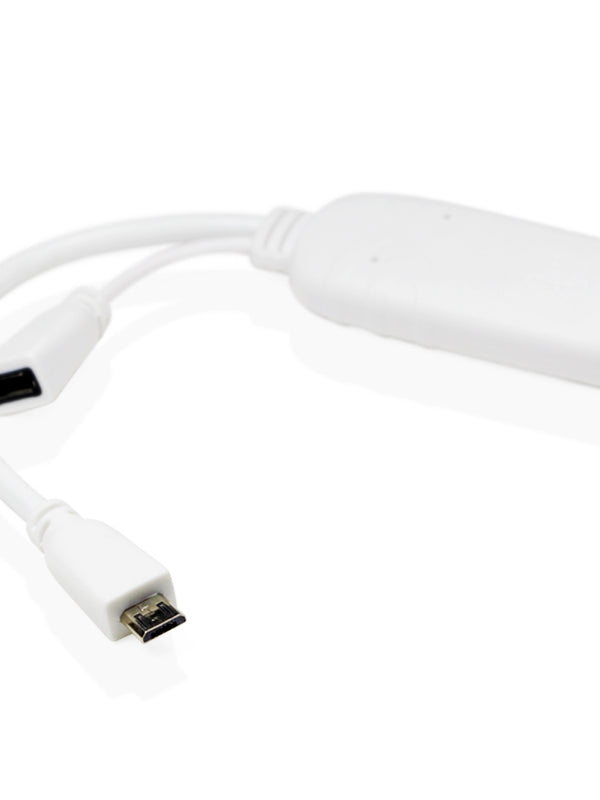 Micro USB MHL to HDMI Adapter HDTV AV cable for Samsung Galaxy S1 / Galaxy S2 / HTC / HTC desire - MHL 5 pin - White