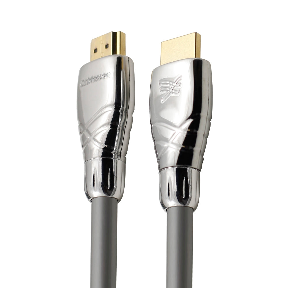 Cablesson Maestro 9m High Speed HDMI Kabel - 8k, 3D, Full HD, Ultra HD, 2160p, HDR, ARC, Ethernet - (HDMI 2.1/2.0b/2.0a/2.0/1.4) für PS4, Xbox One, Wii, Sky Q, LCD, LED, UHD, CL3 zertifiziert - grau