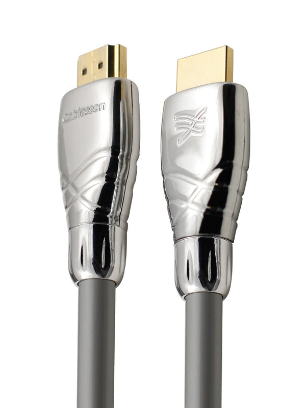 Cablesson Maestro 9m High Speed HDMI Kabel - 8k, 3D, Full HD, Ultra HD, 2160p, HDR, ARC, Ethernet - (HDMI 2.1/2.0b/2.0a/2.0/1.4) für PS4, Xbox One, Wii, Sky Q, LCD, LED, UHD, CL3 zertifiziert - grau