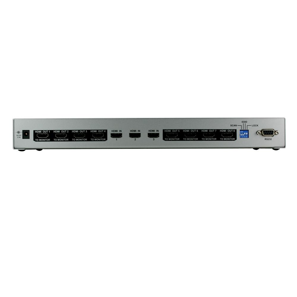 Octava HDDA38-UK 3x8 HDMI Splitter / Distribution Amp