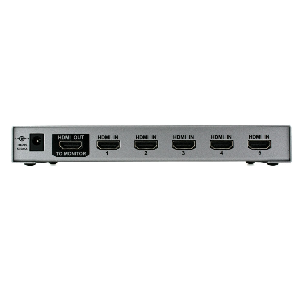 Octava - - HDS5-UK 5x1 HDMI Switch 1080p, SKY HD, Virgin HD, DVB-T HD, XBOX 360, PS3 XBOX One, W- U, PS4, Blu-Ray, EDID und 3D Aktiviert
