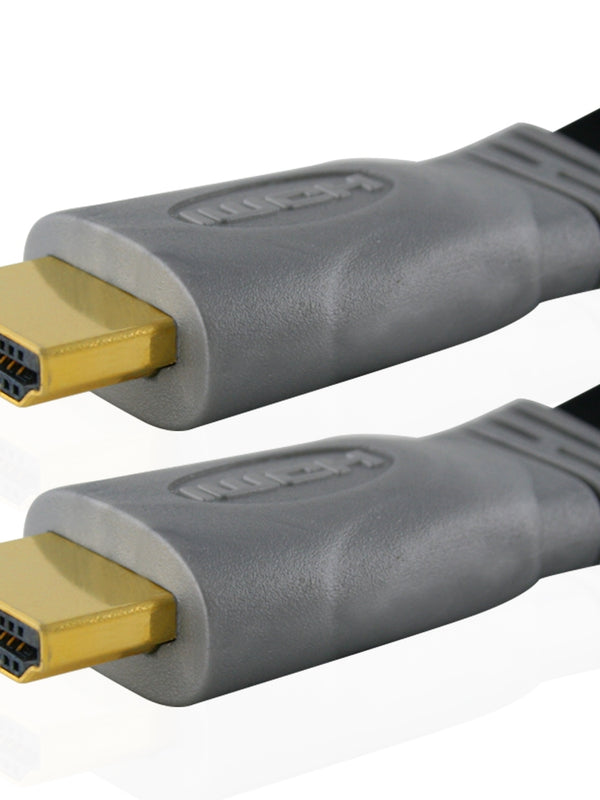 Cablesson Flat 10m High Speed HDMI Cable (HDMI Type A, HDMI 2.1/2.0b/2.0a/2.0/1.4) - 4K, 3D, UHD, ARC, Full HD, Ultra HD, 2160p, HDR - for PS4, Xbox One, Sky Q, LCD, LED, UHD, 4k TVs - Black
