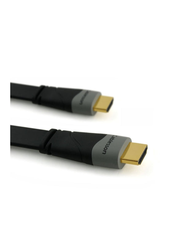 Cablesson Flat 9m High Speed HDMI Kabel (HDMI Typ A, HDMI 2.1/2.0b/2.0a/2.0/1.4) - 4K, 3D, UHD, ARC, Full HD, Ultra HD, 2160p, HDR - für PS4, Xbox One, Sky Q, LCD, LED, UHD, 4k Fernsehern - schwarz