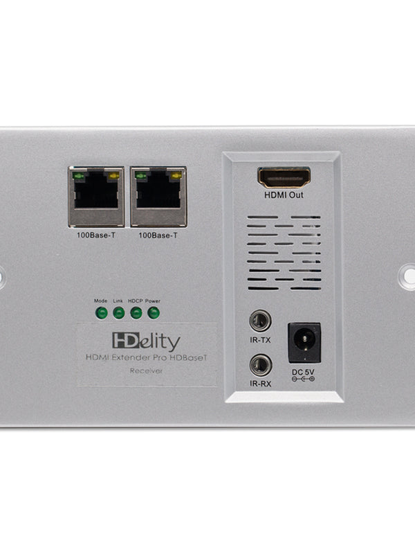 Cablesson HDelity HDBaseT 100m Wall Plate Extender (100m) (HDMI + 10/100 + IR) 4Kx2K Ultra HD Over Single Cat5e/Cat6 /Cat7, RS232 with bidirectional IR Control. Support 3D, 1080p, 4k, Deep Colour, UHD, HDR, CEC