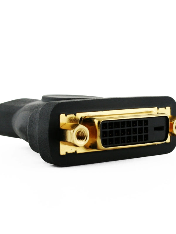 Cablesson HDMI weiblich auf DVI / DVI-D weiblich Adapter / Konverter - Schwarz - goldbeschichtet