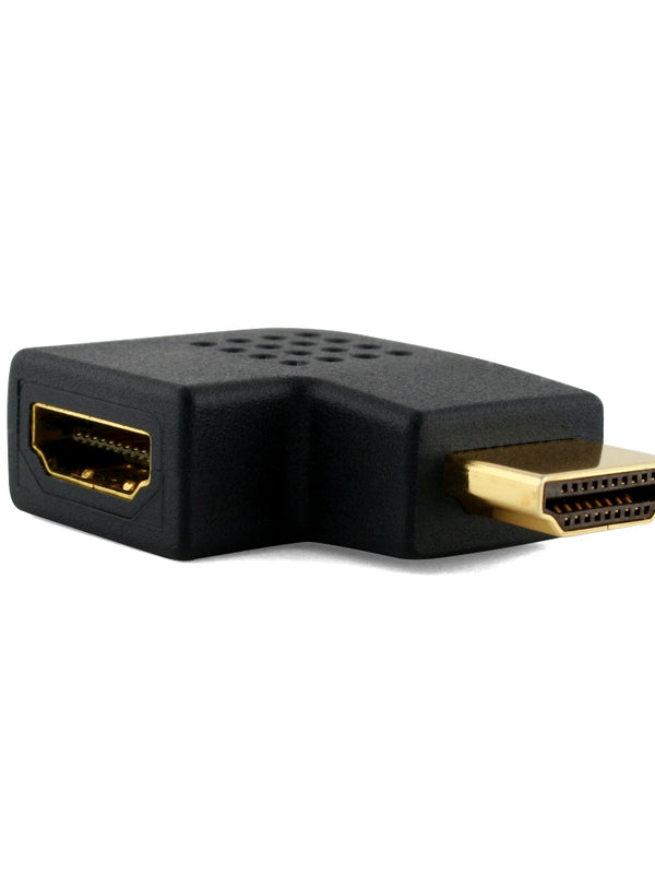 Cablesson Vertikal Flat links 270 Grad HDMI Adapter männlich auf weiblich Adapter Stecker Kabel - 1080p, 3D, High Speed mit vergoldeten Steckern - für HD, LCD, LED, UHD und Plasma Fernsehern set-up und Wandhalterungen