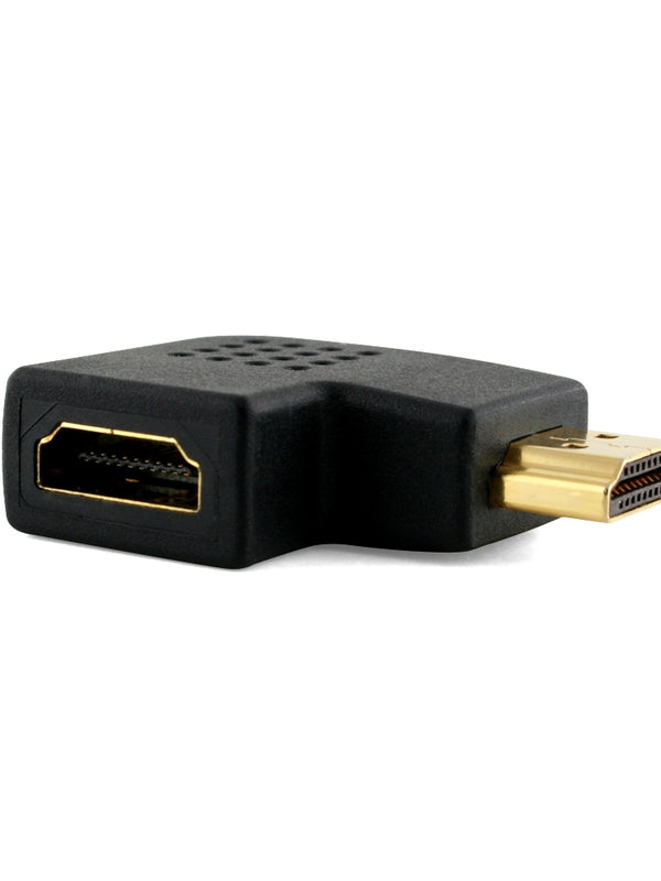 Cablesson 90 Grad HDMI Winkeladapter (24K goldbeschichtete Anschlüsse, HDMI v1.3 & v1.4 & 2.0 / 1080p Full HD, 2160p, 4k2k Ultra HD) - 3D Ready, Blu-ray, SkyHD, VirginHD, LED, LCD