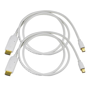 Cablesson 2er Pack x 2m Mini Display Portauf HDMI Konverter Video Stecker - Stecker mit Stecker - 3D mit Audio - Thunderbolt Mini DP auf HDMI Adapter für iMac, MacBook Pro, MacBook Air, Mac mini