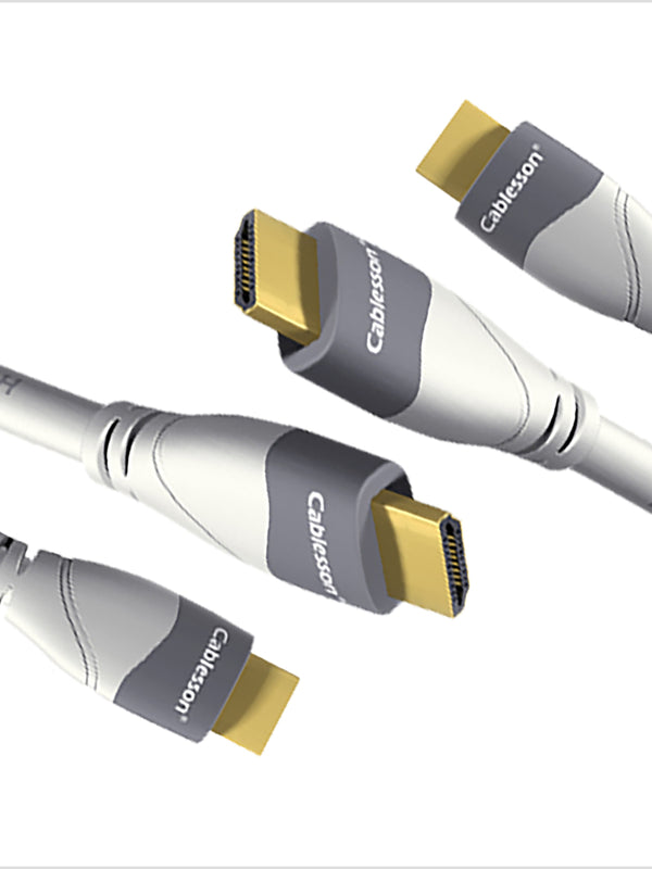 Cablesson Mackuna 3m (2er Pack) - HDMI-Kabel 2.0 18 Gbit / s 4 K - Ultra HD High Speed - für Apple Fire TV, Xbox, PlayStation, Arc, 4K UHD 2160P HD-Video 1080P, 3D, Ethernet, PS3, PS4, PC