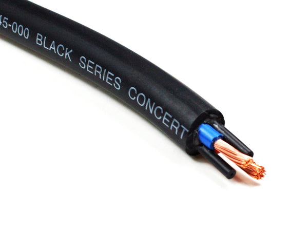 Van Damme Black Series Tour Grade 2 x 4.00mm Twin-Axial Speaker Cable, Black 268-545-000 150 Metre / 150M
