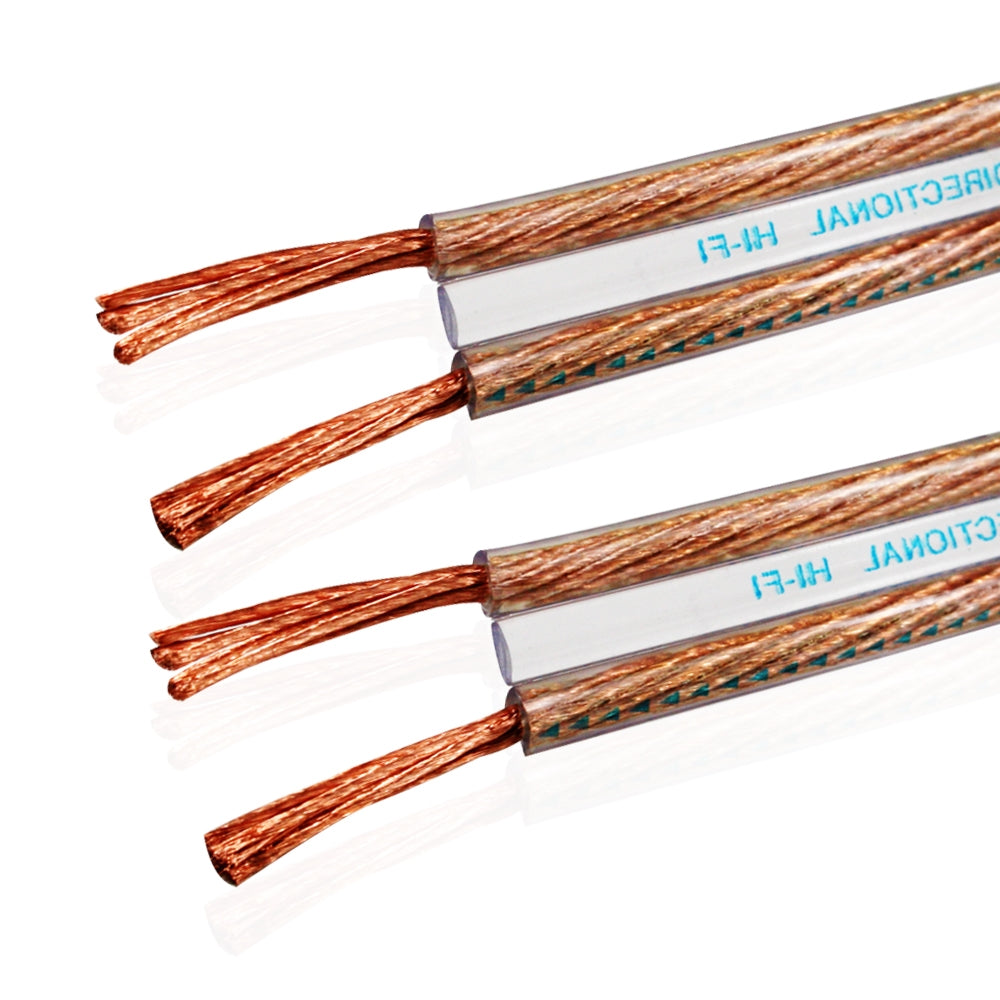 Van Damme 2 x 2.5mm Audio Twin Interconnect Speaker Cable (Total Definition Directional Hi-Fi) 268-502-000 50 Metre / 50M