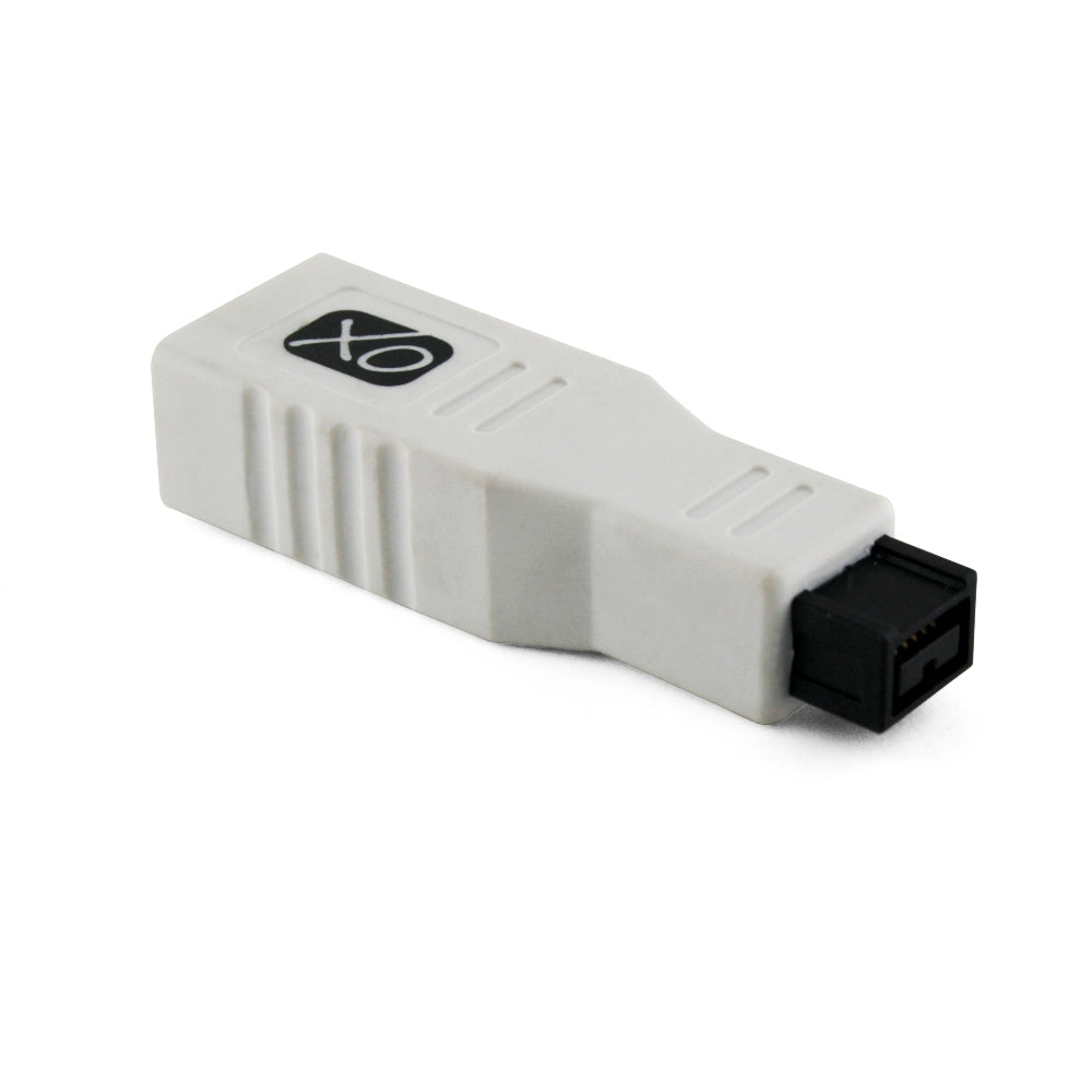 FireWire 400 bis 800 Adapter von XOÃ⠀ šÃ,® - 6-polige Buchse auf 9-poligen Stecker FW 800-Anschluss ** Ultra-Compact ** - Weiß