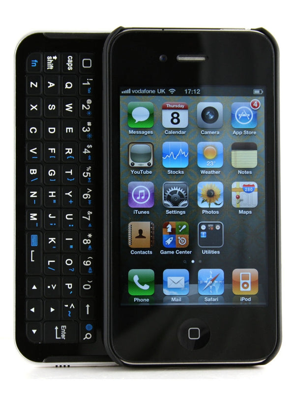 iPhone 4 Bluetooth 2.0 Silde Keyboard Case - Wireless Keyboard Connection