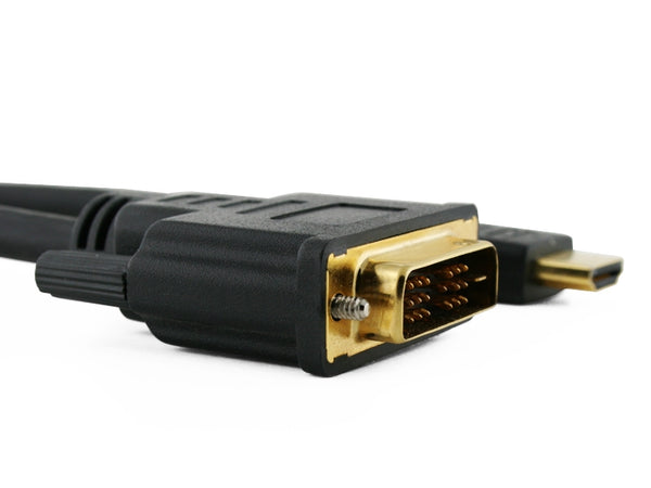 Basic 2m High Performance DVI to HDMI Cable - 1080p (Full HD) / v1.3 / Video / DVI / 24k Gold Plated