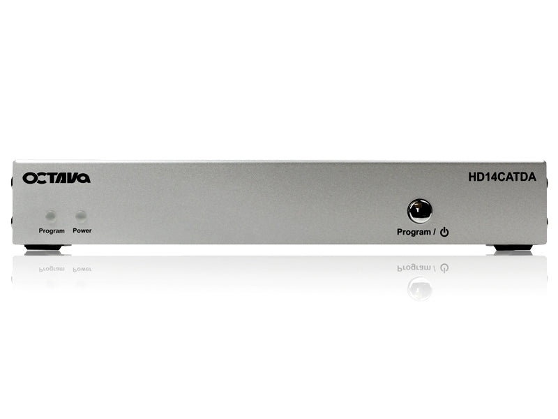Octava - HD14CATDA-UK 1 x 4 HDMI Verteiler-Verstärker über CAT 6 1080p, SKY HD, Virgin HD, DVB-T HD, Xbox 360, Xbox One, PS3, PS4, 3D