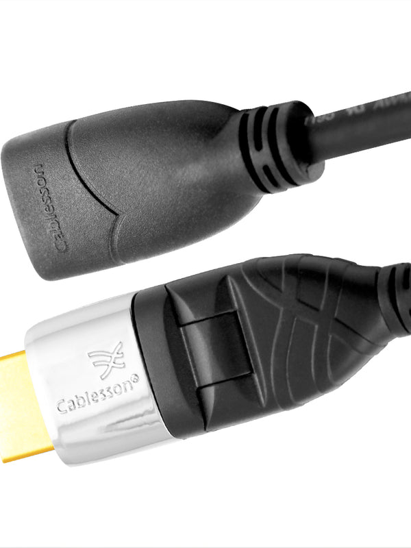 Ivuna Flex Plus 0.2M / 0.2 METER Extension HDMI Cable with Adjustable Swivel and Rotating Plug - Audio - Video ** 24K Gold** w/Ethernet (Latest Version 2.0/1.4a 21Gbps) 1080P, 4k2k, PS4, XBOX ONE, DVD, Blu-ray, SKY HD, VIRGIN BOX, UHD, FULL HD LCD, PLASMA & LED TV\'s, 3D TV Lead, ARC, Dolby TrueHD Audio Transfer FLEX