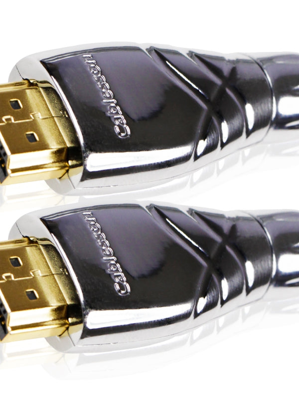 Cablesson Maestro 10m High Speed HDMI Kabel - 8k, 3D, Full HD, Ultra HD, 2160p, HDR, ARC, Ethernet - (HDMI 2.1/2.0b/2.0a/2.0/1.4) für PS4, Xbox One, Wii, Sky Q, LCD, LED, UHD, CL3 zertifiziert - grau