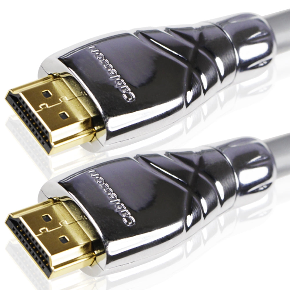 Cablesson Maestro 1m Ultra Advanced High Speed HDMI Cable with Ethernet Latest 2.0 / 1.4a version, 1080p 2160p 4k2k ARC 3D UHD TV XBOX 360 XBOX One PS3 PS4 Deep Color SkyHD Virgin Box Wii U PC Full HD. Removeable Metal Die-cast end connector casing
