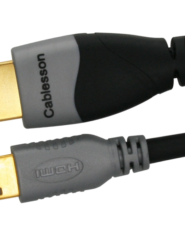 Cablesson Ivuna High Speed Mini HDMI to HDMI Cable with Ethernet 1.5m (Type C) compatible with HDMI 2.1, 2.0a, 2.0, 1.4a - 4k, Ultra HD, ARC, HDR, 2160p - Black for Tablets Camcorder Cameras