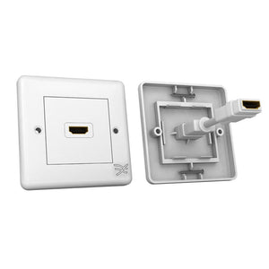 Cablesson HDMI Wall Plate Single Connector 100 - White