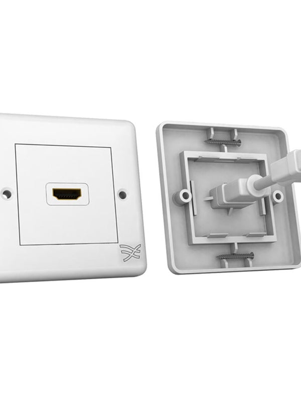 Cablesson HDMI Wall Plate Single Connector 100 - White
