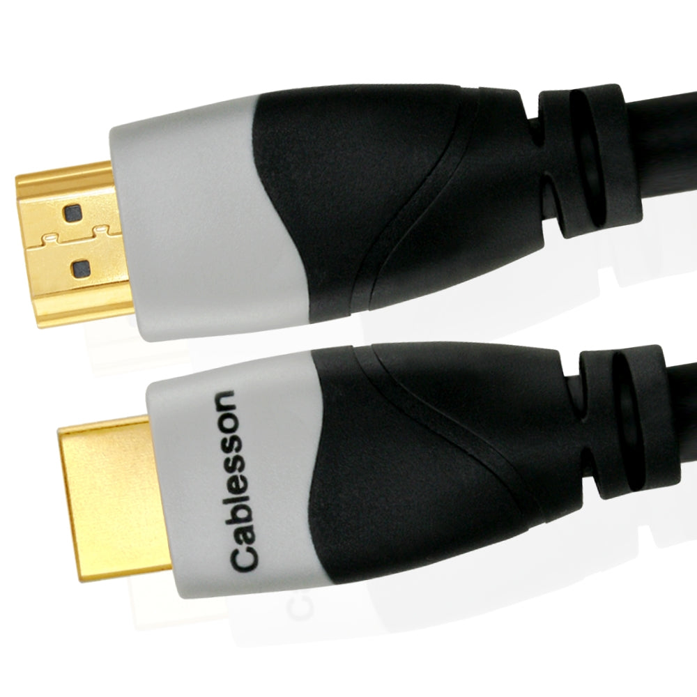 Cablesson Ivuna 18m High Speed HDMI Cable (HDMI Type A, HDMI 2.1/2.0b/2.0a/2.0/1.4) - 4K, 3D, UHD, ARC, Full HD, Ultra HD, 2160p, HDR - for PS4, Xbox One, Wii, Sky Q. For LCD, LED, UHD, 4k TVs - Black
