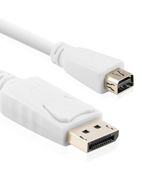 Cablesson - DisplayPort (Male) to Mini DisplayPort (Female) Adapter ( for use with Dell Monitors, Apple Cinema display and other Displayport PCs)