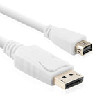 Cablesson - DisplayPort (Male) to Mini DisplayPort (Female) Adapter ( for use with Dell Monitors, Apple Cinema display and other Displayport PCs)