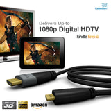 Cablesson Ivuna High Speed Micro HDMI to HDMI Cable with Ethernet 5m (HDMI Type D) compatible with HDMI 2.1, 2.0a, 2.0, 1.4a - 4k, Ultra HD, ARC, HDR, 2160p - Black