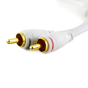 Ivuna RCA 3.5 Jack-Kabel (Stecker auf Buchse) - 0,2 M - Weiß