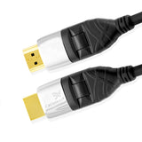 Cablesson Ivuna Flex Plus 4m High Speed HDMI Cable (HDMI Type A, HDMI 2.1/2.0b/2.0a/2.0/1.4) - 4K, 3D, UHD, ARC, Full HD, Ultra HD, 2160p, HDR - **rotating and swiveling connectors** - Black