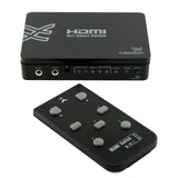 Grundlegende 5x1 HDMI Switch mit Fernbedienung - 5 Port HDMI Switch 5 x 1 Hub Box (5-fach-Eingang, 1 Ausgang) V1.3B für HDTV / Blue Ray/PS3/Xbox 360/Virgin, 1080P Full HD unterstützten