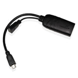 Micro USB MHL to HDMI Adapter HDTV AV cable for Samsung Galaxy S1 / Galaxy S2 / HTC / HTC desire - MHL 5 pin - Black