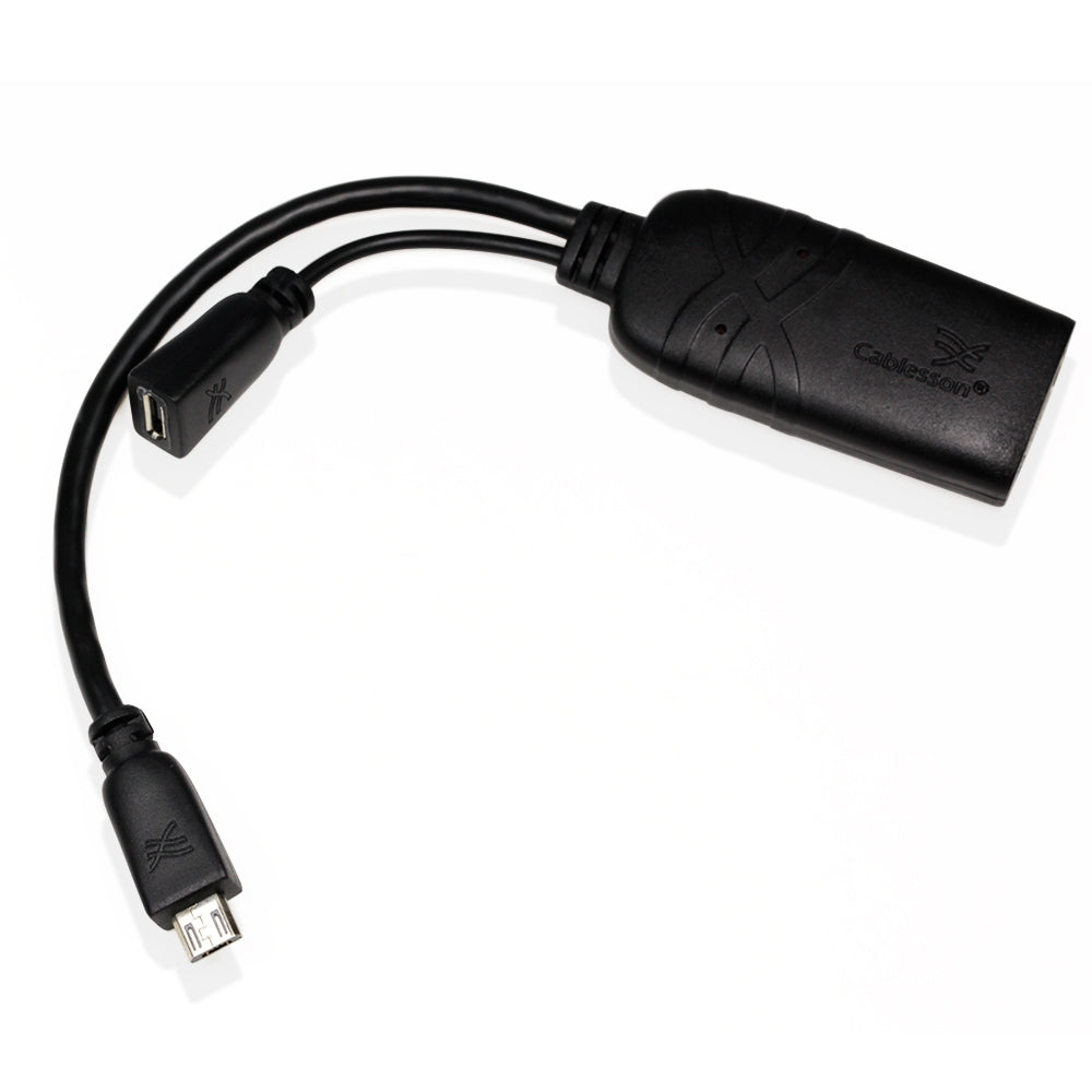 Micro USB MHL to HDMI Adapter HDTV AV cable for Samsung Galaxy S1 / Galaxy S2 / HTC / HTC desire - MHL 5 pin - Schwarz