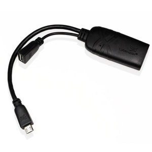 Micro USB MHL to HDMI Adapter HDTV AV cable for Samsung Galaxy S1 / Galaxy S2 / HTC / HTC desire - MHL 5 pin - Schwarz
