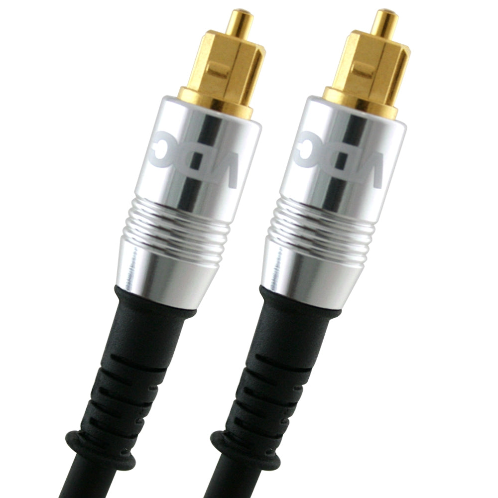 VDC 5m Optisches TOSLINK Digital Audio SPDIF Kabel grau 24k GoldÃ¼berzug. Kompatibel mit PS4/PS3, Xbox One, Wii, Sky Q, Sky HD, HD Fernsehern, DVD, Blu-Rays, AV Amp.