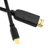 Cablesson Mini DisplayPort1.2 HDMI-Kabel (4k - 60 Hz) (männlich zu weiblich) - 3M - Schwarz