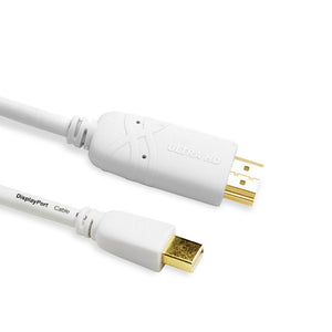 Cablesson - Mini DisplayPort1.2 auf HDMI Stecker Kabel - 1M - 4k - 60 Hz - Weiß