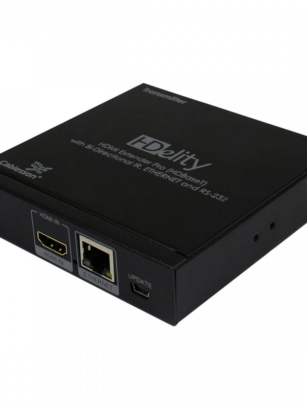 Cablesson HDelity HDBaseT extender(100m) (HDMI + 10/100 + IR + RS232 + Power) 4Kx2K Ultra HD Over Single Cat5e/Cat6 /Cat7 with bidirectional IR Control. Support 3D, 1080p, Deep Colour, Ultra HD, HDR, CEC