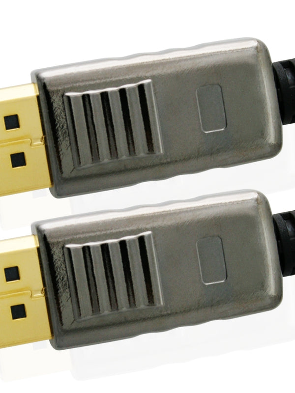 Mithra DisplayPort to DisplayPort cable with locking - 10m, Male to Male - Apple, PC - DP 20pins connection, v1.2 displayport - gold plated connectors - for dp monitor with dp connector