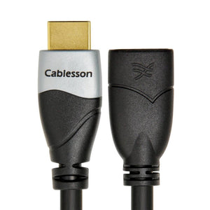 Cablesson Ivuna 1.5 m HDMI Erweiterungskabel - 24K goldbeschichtete Steckkontakte - 1080p bis zu 4k2k - UnterstÃ¼zt v.1.4 / 2.0 - Audio und Video - 3D Full HD UHD - Stecker auf Buchse (HD LCD Plasma TV PS4 Sky Wii U Blu-ray)