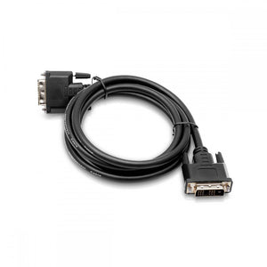 Cablesson DVI to DVI cable - Broadband, DVI-D male to DVI-D male with gold-plated connectors. Single link 19 pin, for TV, monitor and projector, HDTV resolutions up to 1920x1080 - Black, 1m.