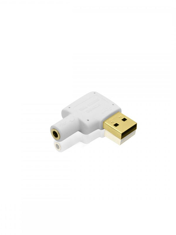Cablesson USB to Audio Converter (White) - Plugable USB Audio Adapter with 3.5mm Jack connector - USB 2.0 (Type-A) - Raspberry Pi, Beaglebone