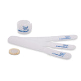 Cablesson Reusable Releasable Hook and Loop Nylon Velcro Cable Ties - Pack of 100 - Slim Pack - Straps and Keep wire cord tidy - White