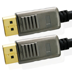 Mithra DisplayPort to DisplayPort cable with locking - 7.5m, Male to Male - Apple, PC - DP 20pins connection, v1.2 displayport - gold plated connectors - for dp monitor with dp connector