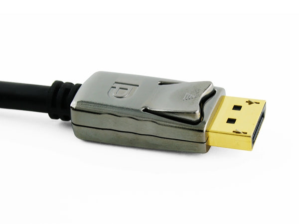 Mithra DisplayPort to DisplayPort cable with locking - 7.5m, Male to Male - Apple, PC - DP 20pins connection, v1.2 displayport - gold plated connectors - for dp monitor with dp connector
