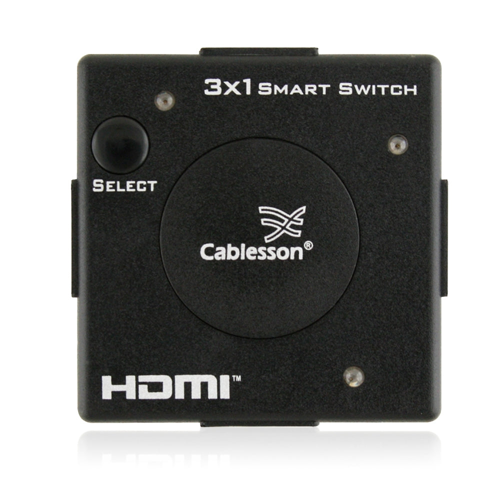 Cablesson 3x1 Smart-Swtich - (3-fach Eingang 1 Ausgang) 1080p Full HD HDMI Switcher