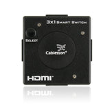 Cablesson - 3x1 HDMI Switch - Mini Hub Box