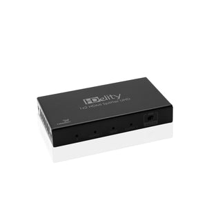 Cablesson HDelity 1x2 HDMI 2.0 Splitter with EDID (18G) - Active amplifier - Ultra HD, UHD, 2160p, HDR. 3D and 4k2k - 8k. For PS3/PS4, XboX One/360, DVD, BluRay, DVD, HDTV, Gaming and Projector